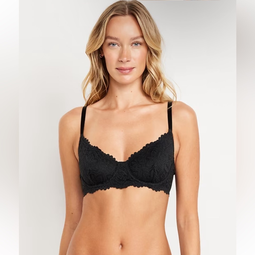 Old Navy Women’s Lace Balconette Bra 34DD Like New Condition